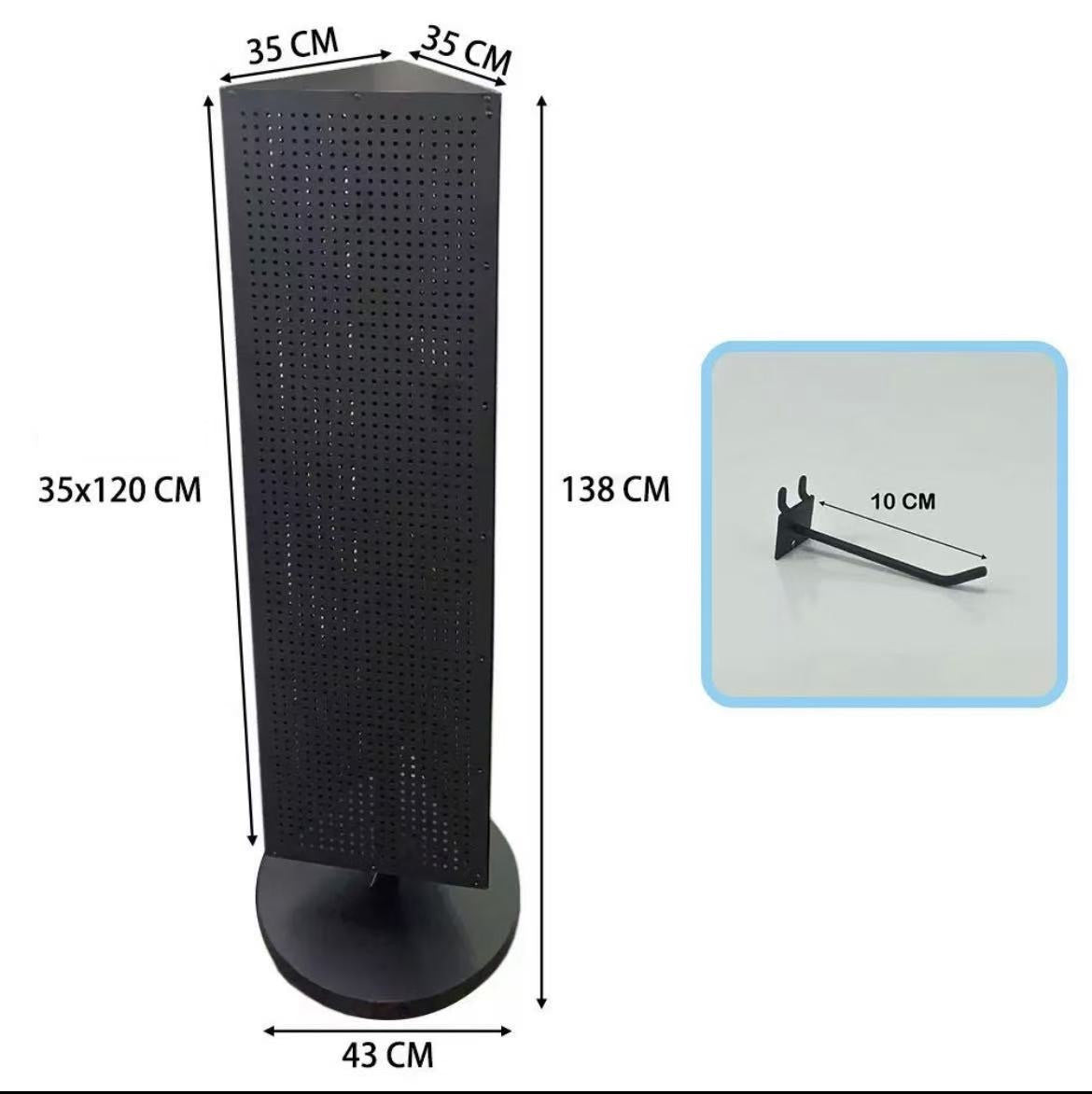3 Sided rotating display stand