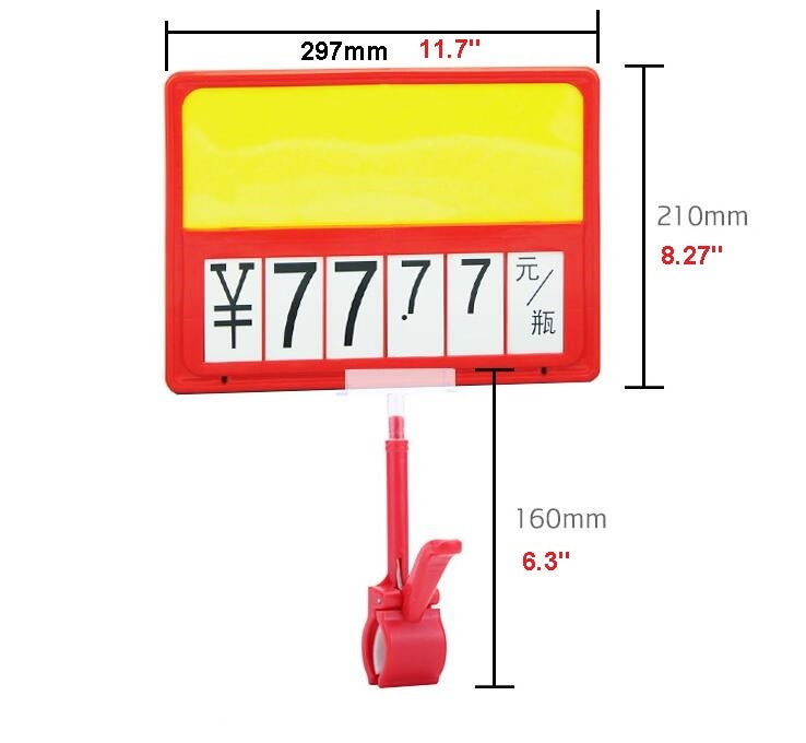 Price tag for fruit A4