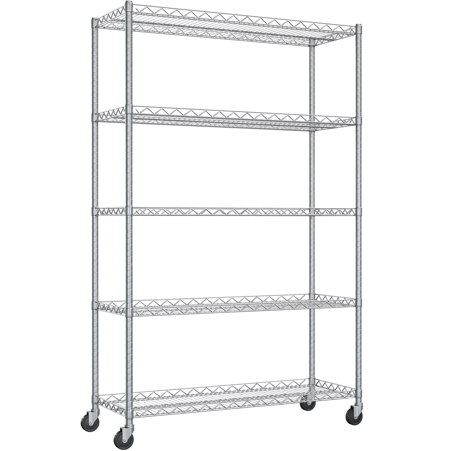 Chrome wire shelves
