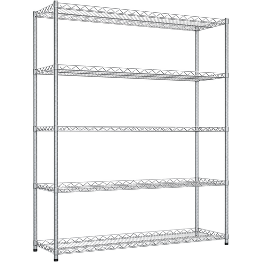 Chrome wire shelves