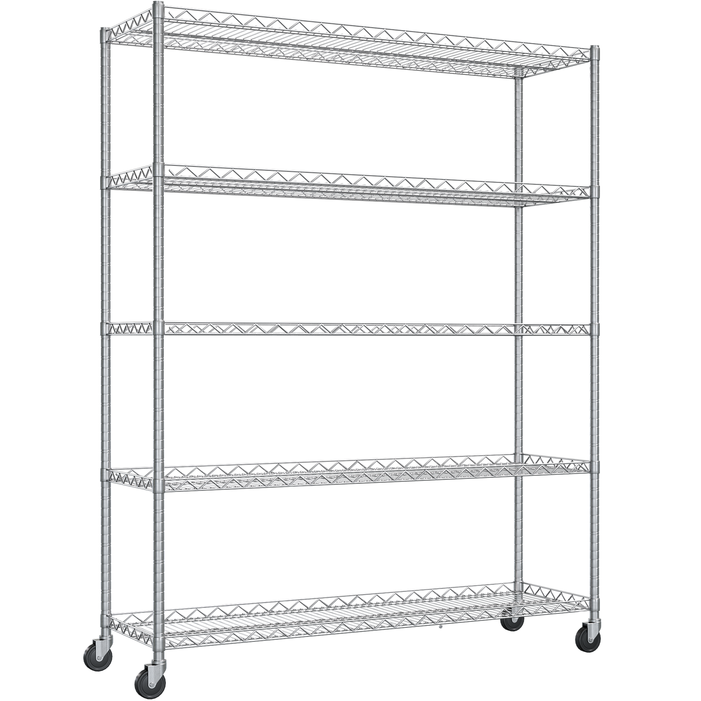 Chrome wire shelves