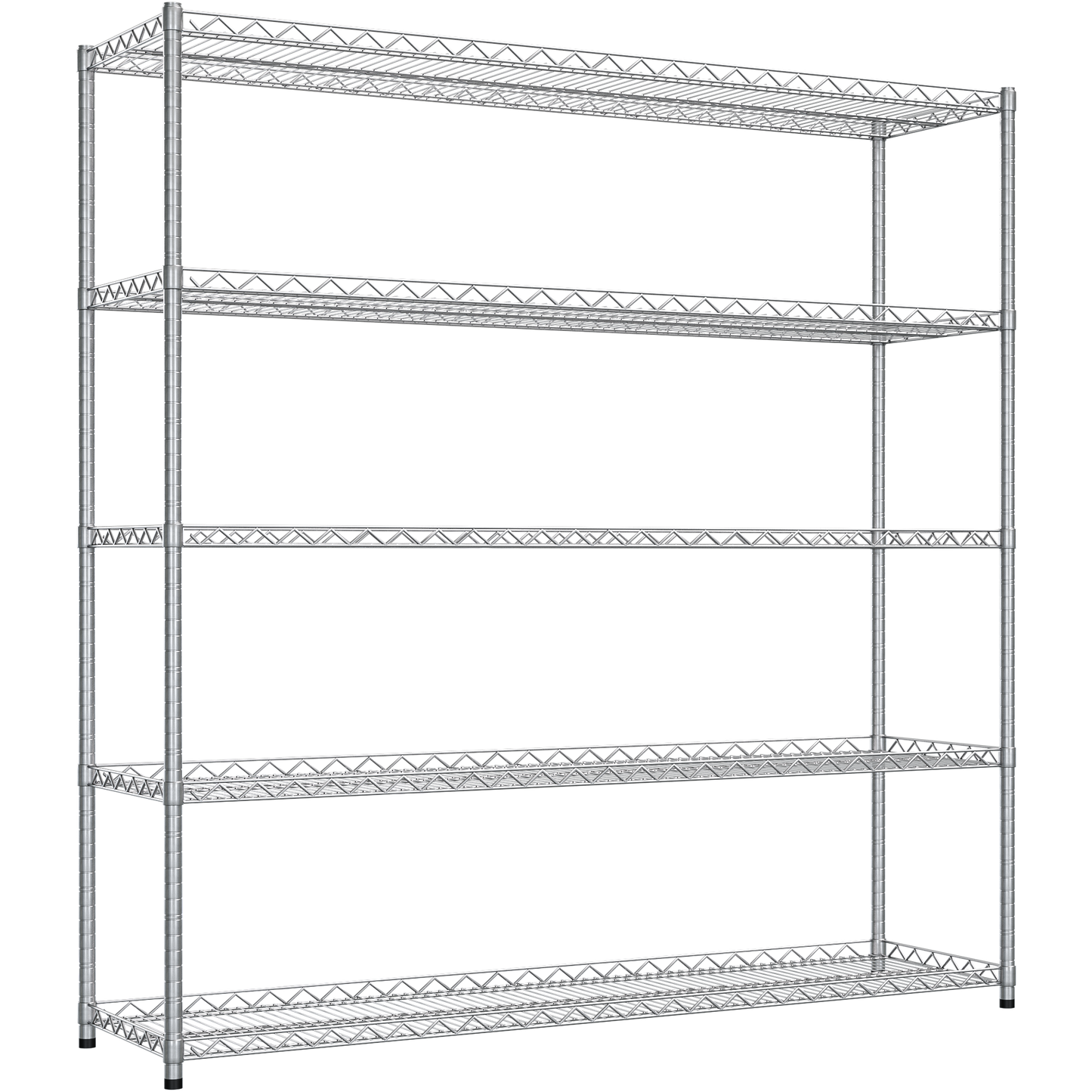 Chrome wire shelves