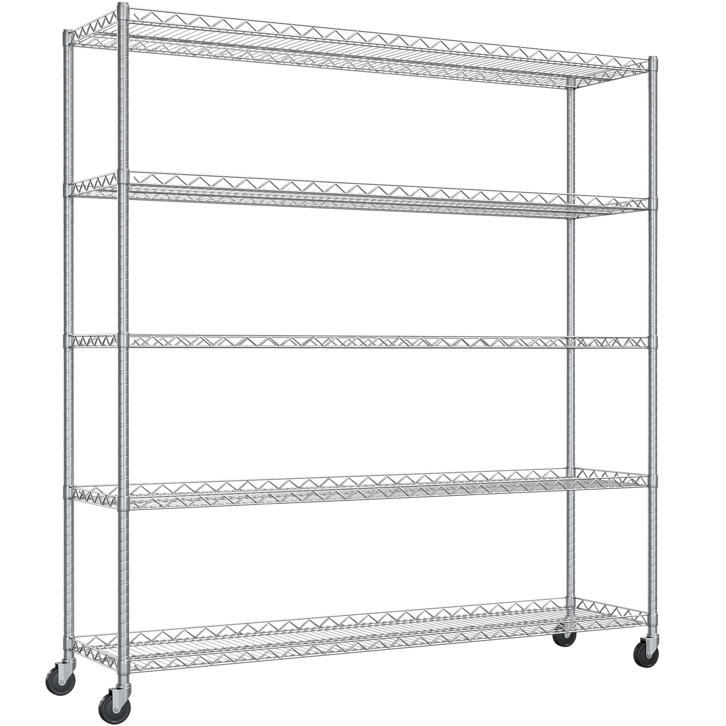 Chrome wire shelves