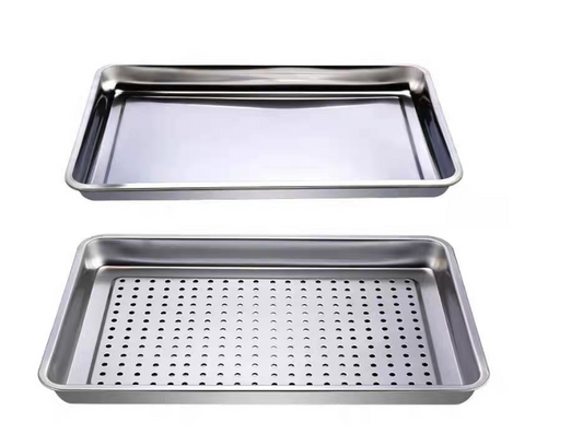 Stainless steel plates with holes and no holes