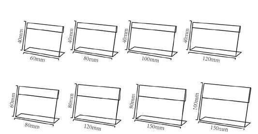 Acrylic sign display holder