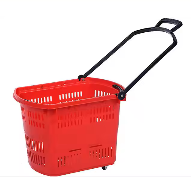Rolling Shopping Basket with long hanger