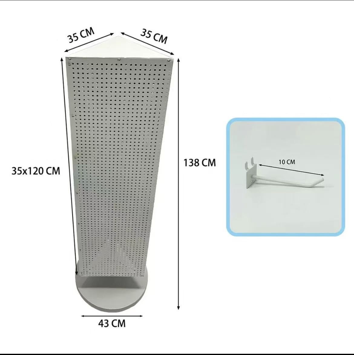 3 Sided rotating display stand