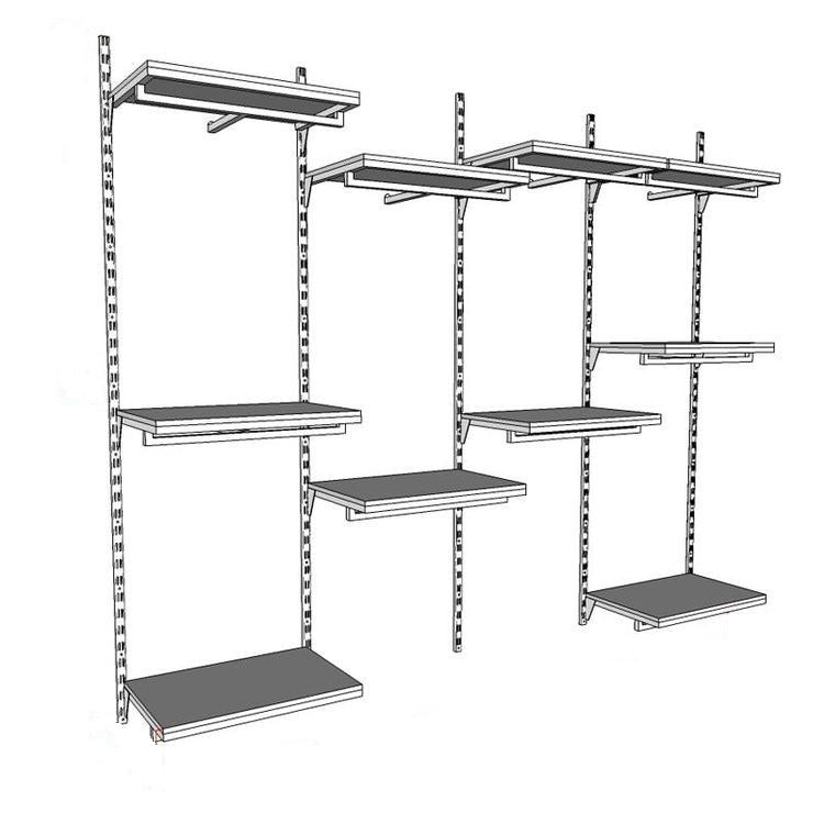 Perforated profile and shelf holder